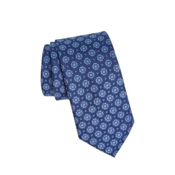 Tommy Hilfiger Nona Medallion Tie in Blue - Picture 1 of 6